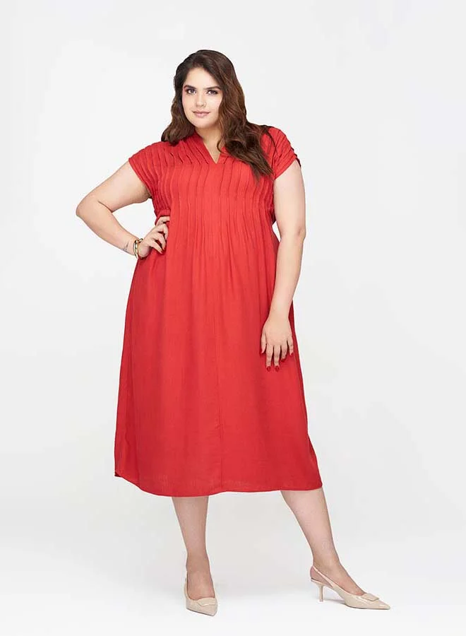 Virgio VIRGIO Linen Kaftan Dress With Tie-Up Back