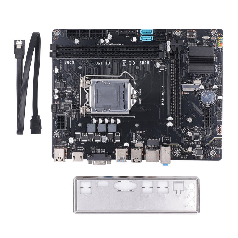 RMC LGA1150 Motherboard DDR3 Gaming Motherboard - H81 Computer Mainboard with USB 3.0 Ports for Home Computing - Image 1