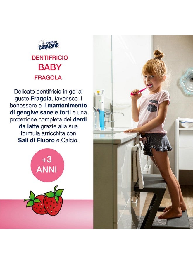 PASTA DEL CAPITANO Strawberry Baby Toothpaste +3 Years 75 Ml by Pasta del Capitano - Image 2