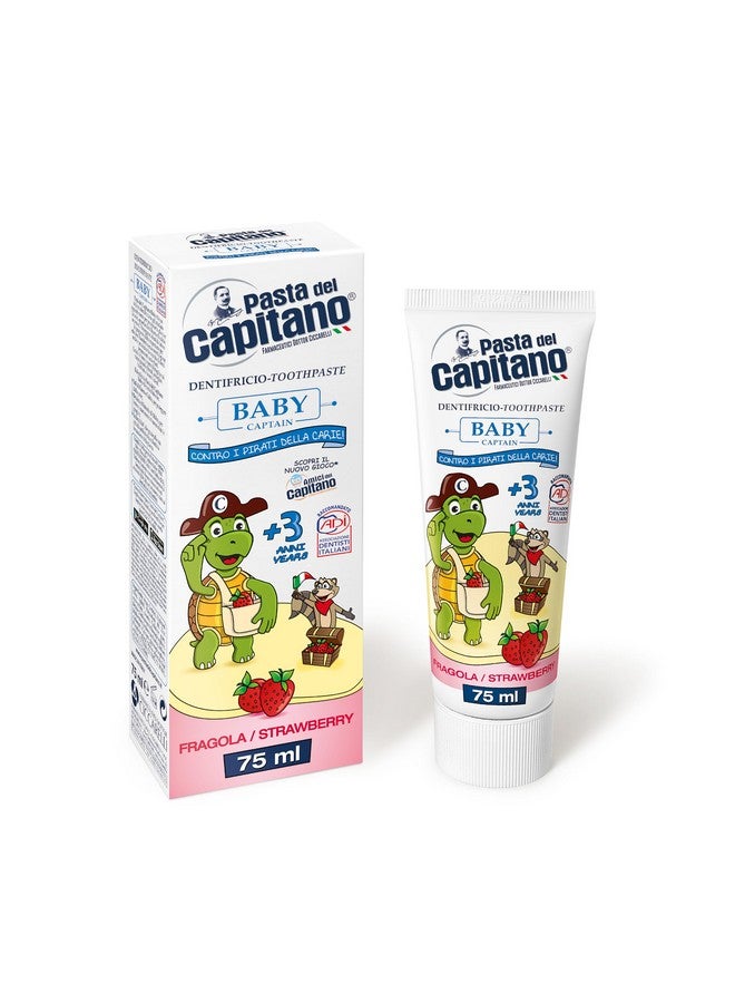 PASTA DEL CAPITANO Strawberry Baby Toothpaste +3 Years 75 Ml by Pasta del Capitano - Image 1