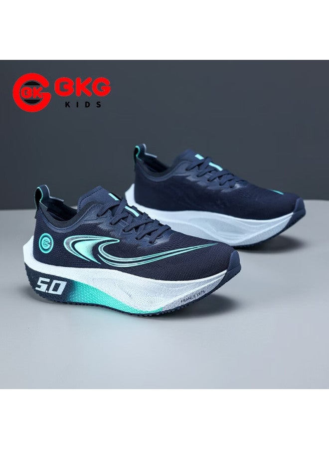 Bkg Middle School Student Running Shoes Jifeng 5.0 Training Shoes Spring Autumn Popcorn Carbon Plate Shoes Zyq25730 Dark Blue Size 37 - Image 2
