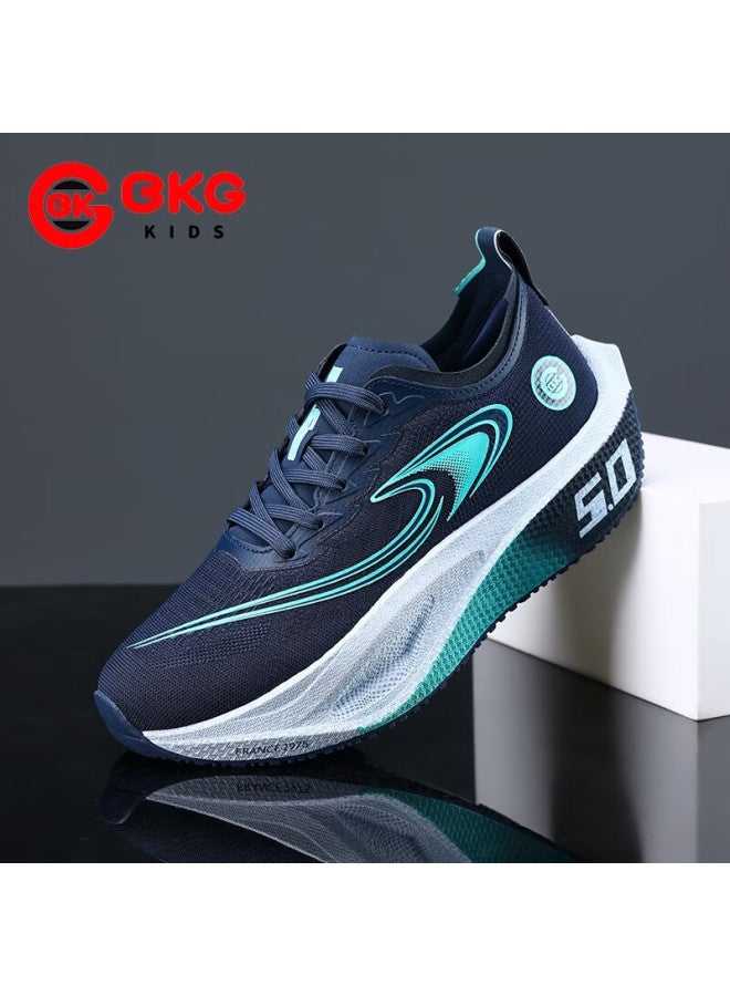 Bkg Middle School Student Running Shoes Jifeng 5.0 Training Shoes Spring Autumn Popcorn Carbon Plate Shoes Zyq25730 Dark Blue Size 37 - Image 5