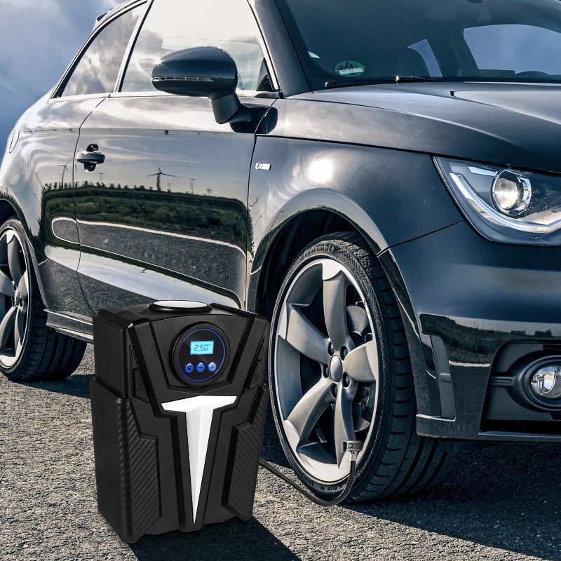 🚗 مضخة ضغط إطارات محمولة مع شاشة رقمية لضاغط هواء السيارة - Image 3