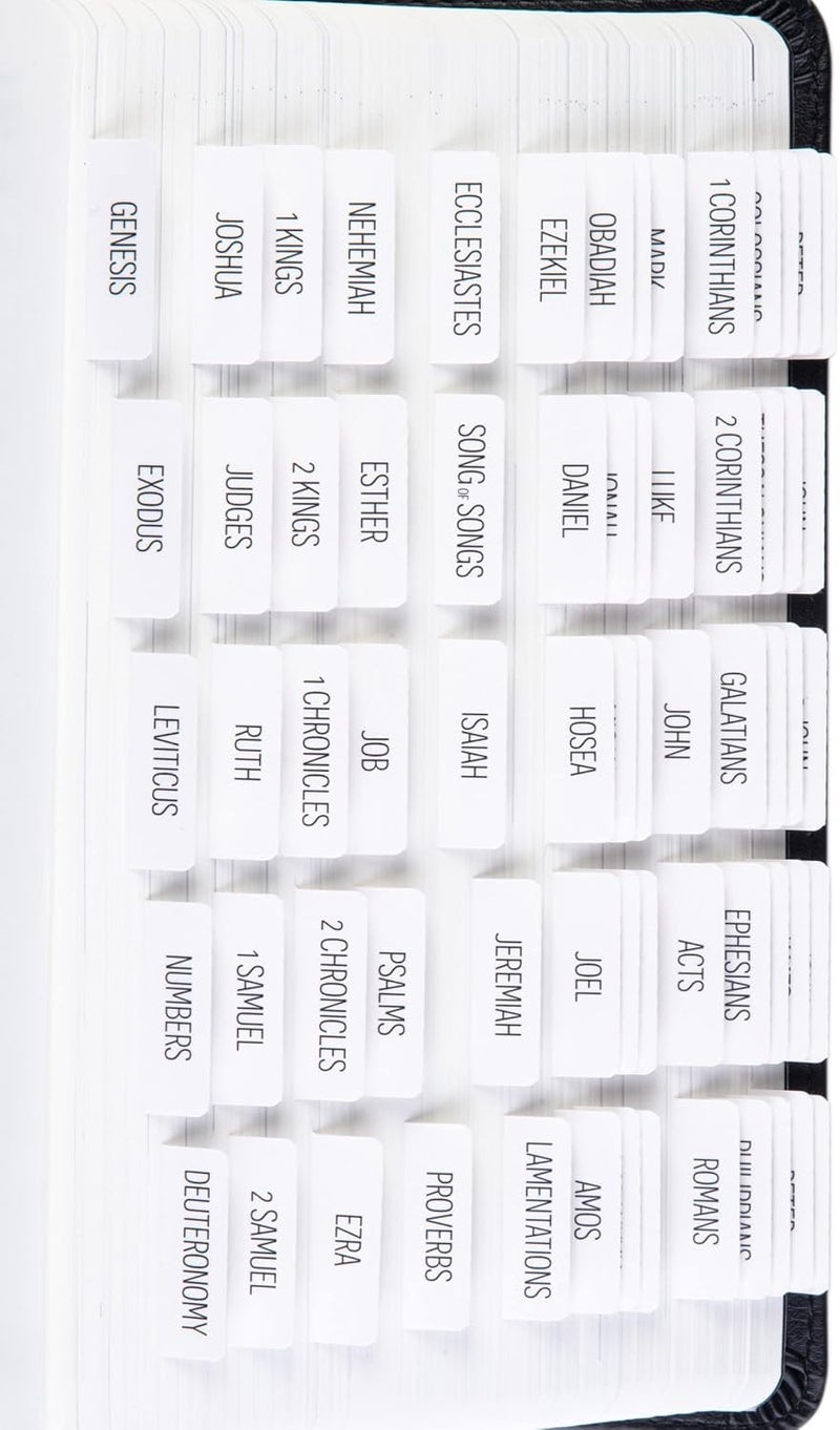 DIVERSEBEE Laminated Bible Tabs (Large Print, Easy to Read), Bible Journaling Supplies, Bible Book Tabs, Christian Gift, 66 Bible Tabs Old and New Testament, Includes 11 Blank Tabs - Image 1