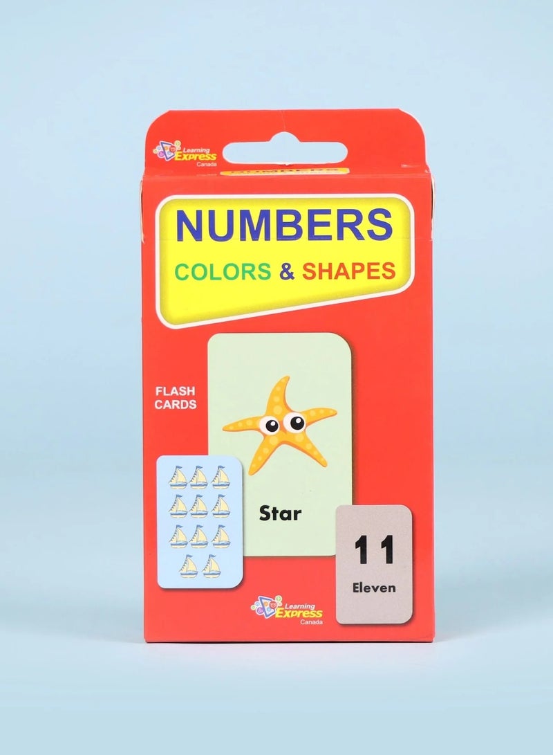 Educational Innovations Learning express: Kids Cards (Numbers Colors And Shapes) - Image 1