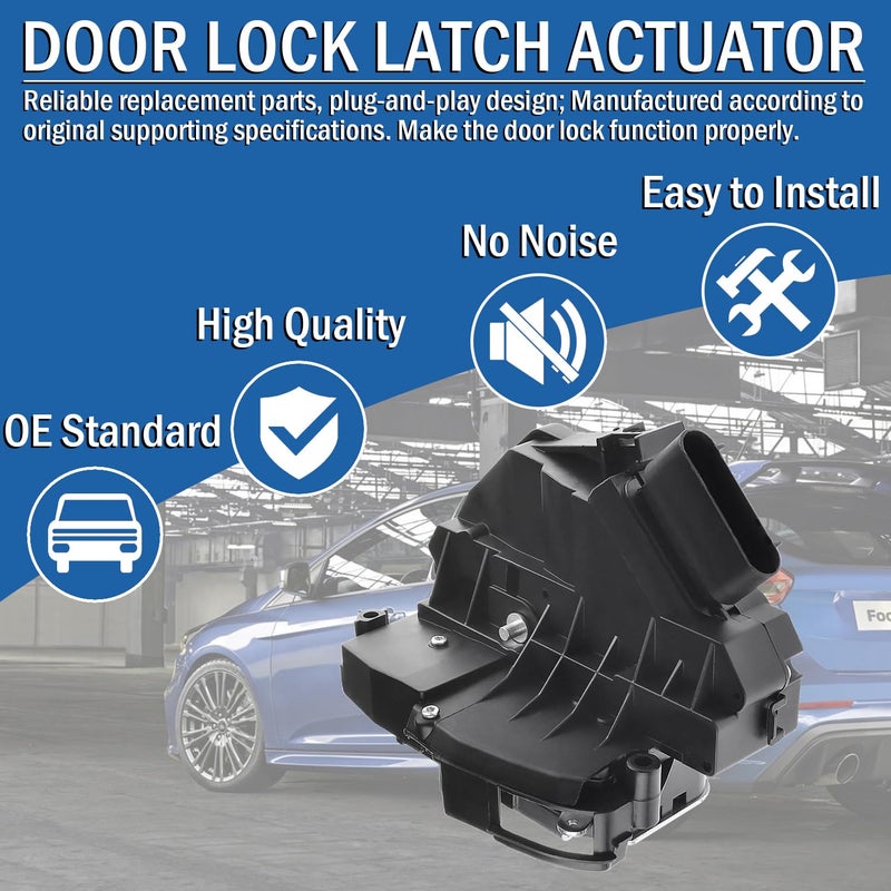Qagea Rear Right Passenger Side Door Lock Latch Actuator 4 Pins for Ford and Lincoln Models - Image 4
