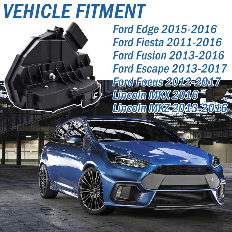 Qagea Rear Right Passenger Side Door Lock Latch Actuator 4 Pins for Ford and Lincoln Models - Image 2