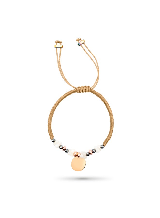 Women’s Handmade Bracelet with 18K Real Gold - Elegant & Durable Design -0.57 Gram