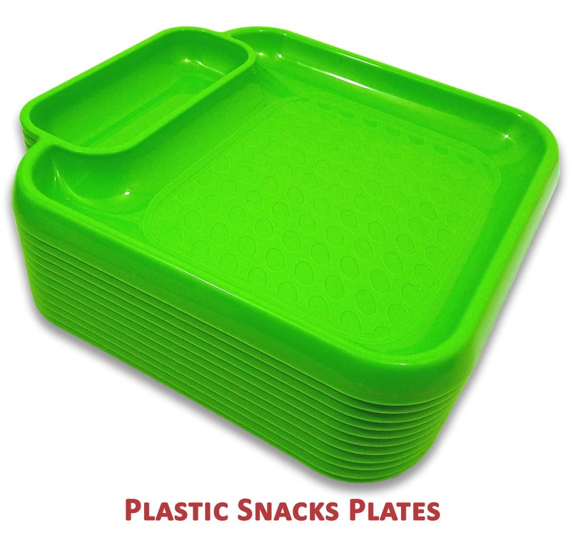 BHOJANWARE Perfect for Dinner Parties and Entertaining- Set of 12 in Green Color (Size-7.5 Inch/ 19 CM) - Image 4