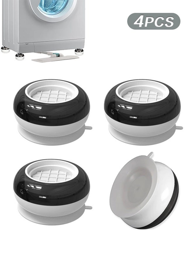 سويت لايف 4 قطع من وسادات مضادة للاهتزاز لغسالة الملابس، تمنع حركة الغسالة والمجفف، وتمنع الضوضاء، ونقل الاهتزاز، وأقدام دعم مثبتة مضادة للاهتزاز - Image 1