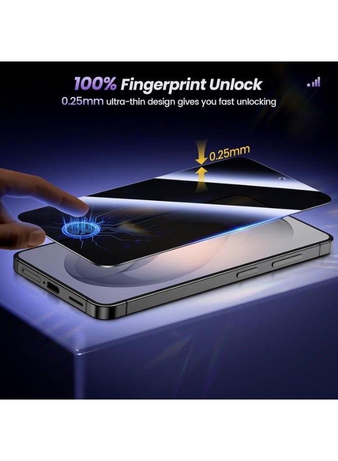[2 Pack] Privacy Screen Protector for Samsung Galaxy S26 Ultra, Shatterproof & Longest Durable Anti-Spy Tempered Glass Film for Samsung Galaxy S26 Ultra - Image 4