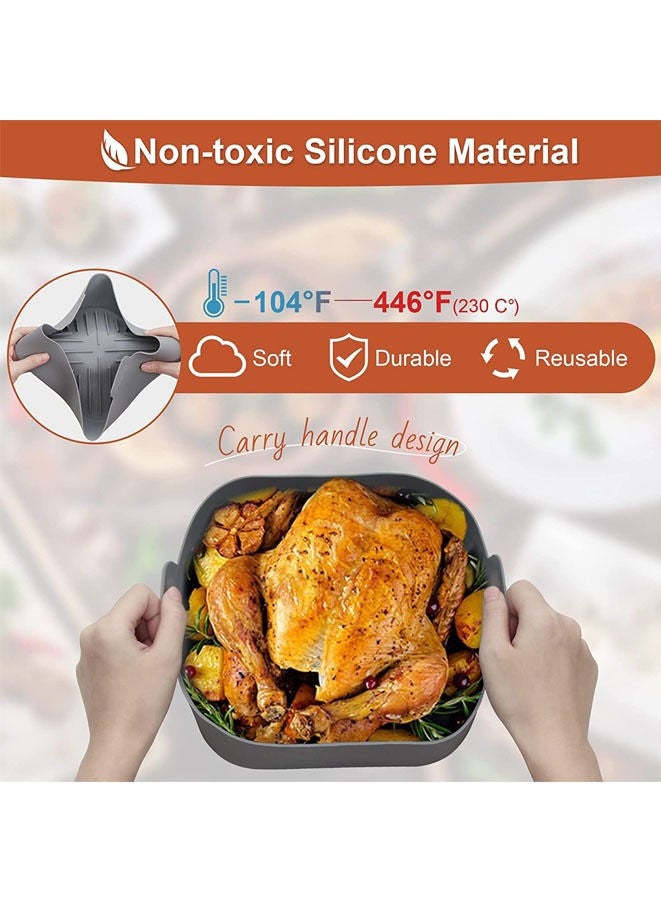 مقلاة هوائية من السيليكون، صينية خبز مربعة بدرجة حرارة عالية - Image 3