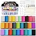CiaraQ Polymer Clay Starter kit Oven Bake Modeling Clay with Sculpting Tools 28 Colors17 lbs - Image 3