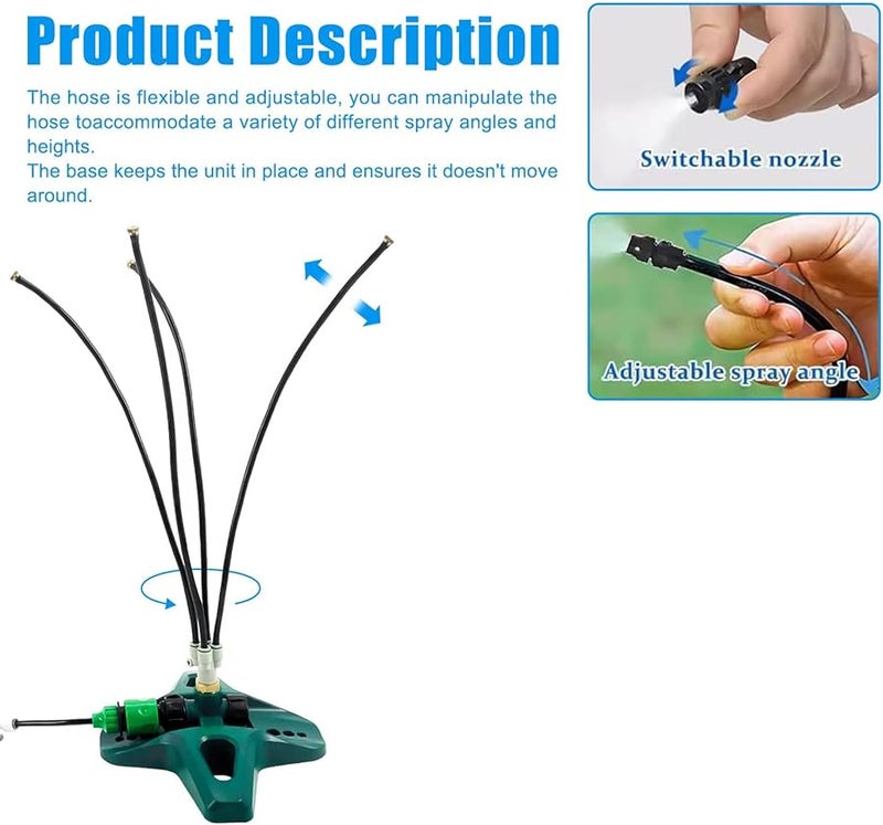 نظام التبريد بالرذاذ المحمول للخارج 8 أمتار خط 4 فوهات نحاسية وقوف تبريد - Image 4