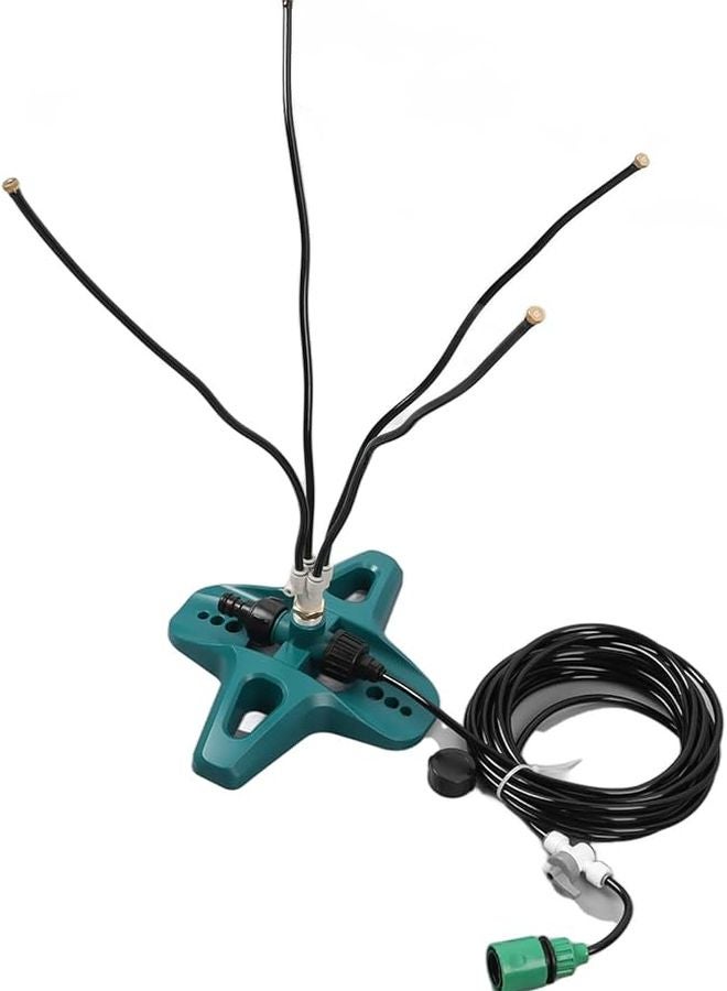 نظام التبريد بالرذاذ المحمول للخارج 8 أمتار خط 4 فوهات نحاسية وقوف تبريد - Image 5