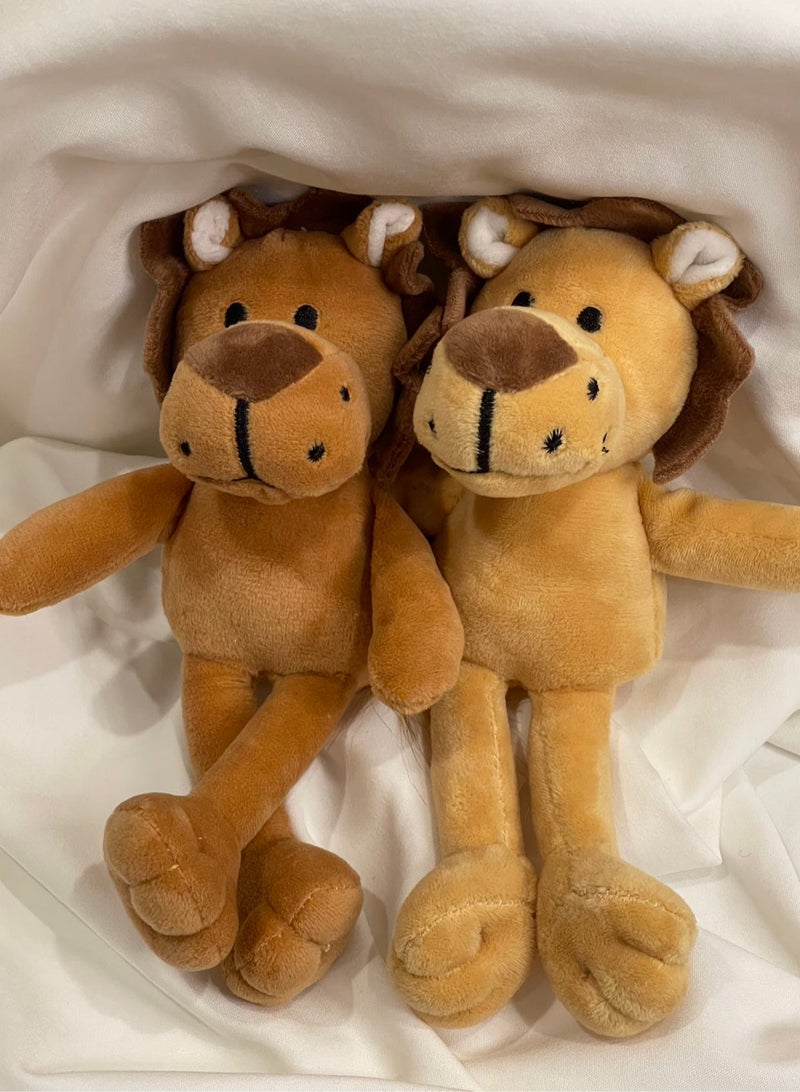 Premium Plush Lion Keychain & Bag Charm - Hypoallergenic Material for Adults, Students - Ideal Ramadan Gift & School Companion - Attaches to Backpacks, Gym Bags, Travel Luggage (19cm, Brown)  - Image 4