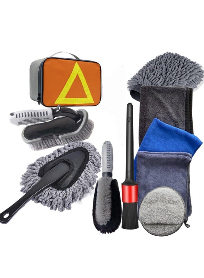 OASIS DESERT 10 Pieces Car Cleaning Brush Wheel Hub Brush - Image 1