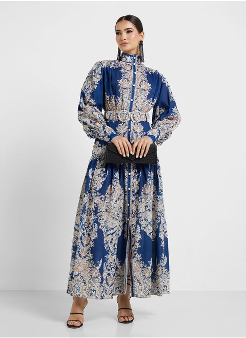 Abstract Print Dress
