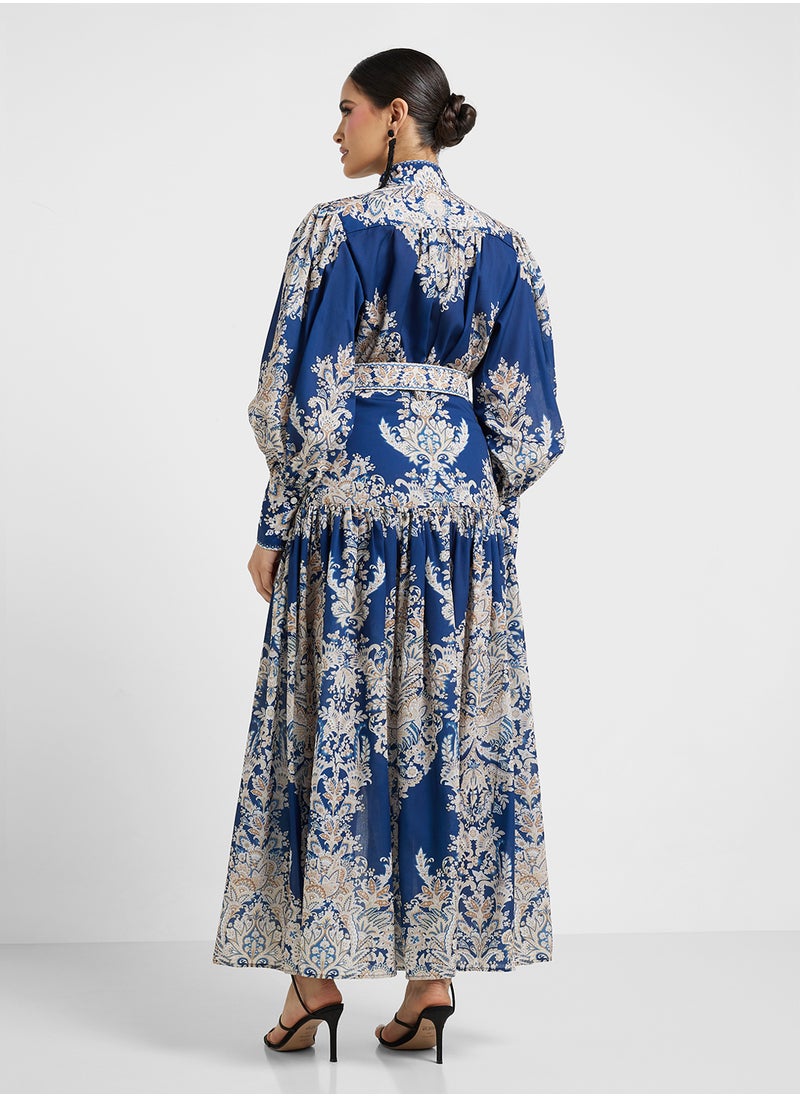 Khizana - Abstract Print Dress - Image 1