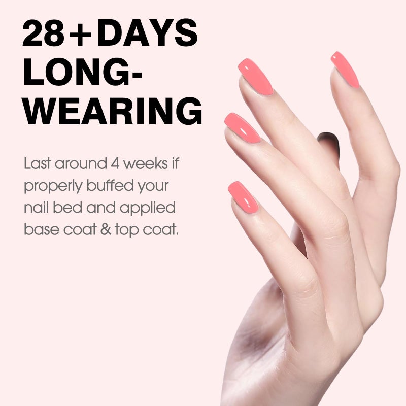 CANNI Pink Gel Nail Polish â€“ 1pc 9ML Hot Grapefruit Pink Color, Soak Off UV LED Gel, High Gloss for French Manicure, DIY Nail Art & Salon Use - Image 3