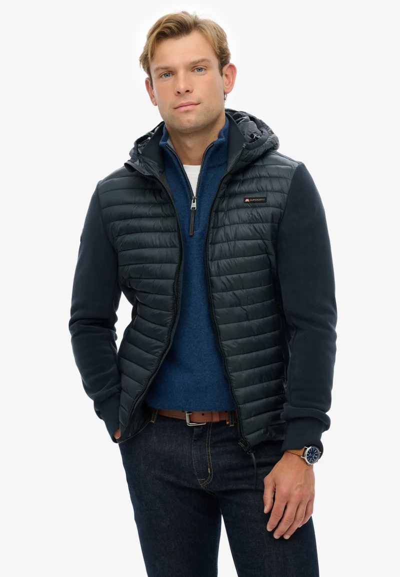 Superdry  Hooded Storm Fleece Hybrid Jacket for Men | Best Price UAE