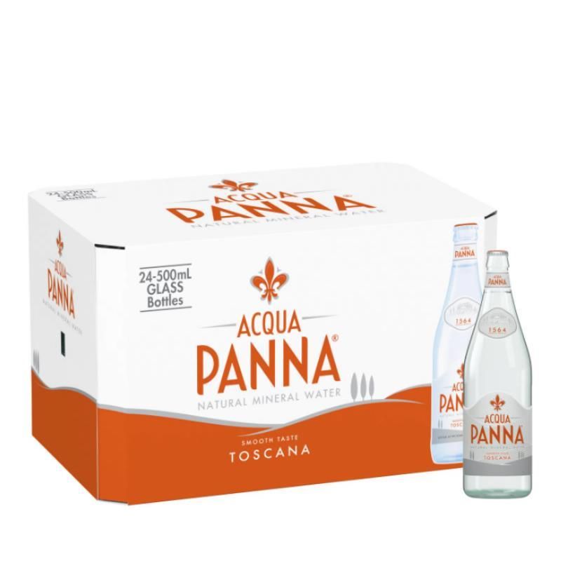 Acqua Panna Natural Still Water Glass 24 x 500ml - Image 1
