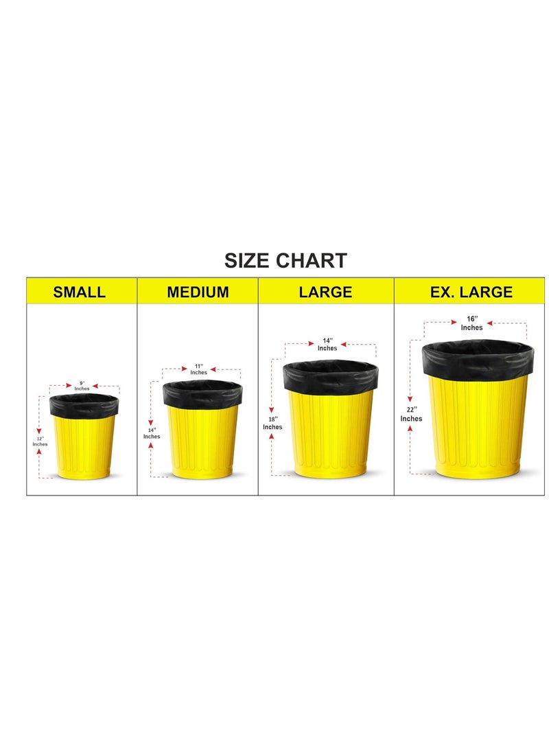 shalimar Shalimar Large Garbage Bag – 60 Bags (4 Rolls) – 60 x 81 cm – Fits 20 to 30 Gallon Bins – Lavender Fragrance – Leak-Proof Trash/Dustbin Bags – Black Color  - Image 2