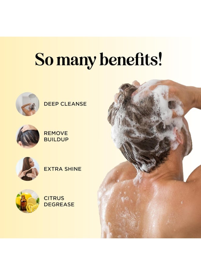 Maple Holistics شامبو خالي من الكبريتات للشعر الدهني - شامبو الليمون والميرمية المنقي للعناية بفروة الرأس الدهنية والتراكم مع زيت الروزماري العطري - شامبو الروزماري للتنظيف العميق للشعر الدهني والتراكمات - Image 4