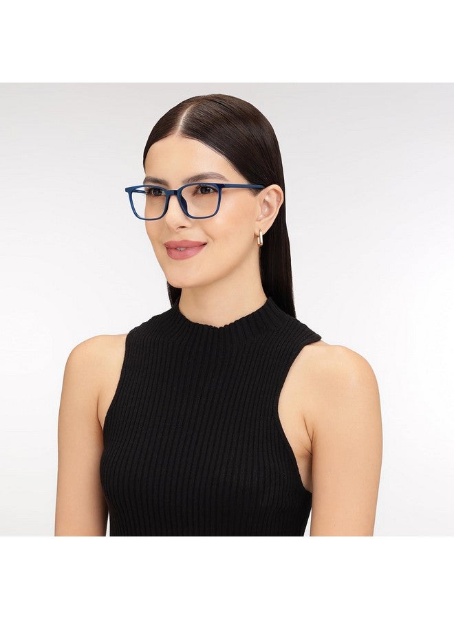 LENSKART BLU | Zero Power Blue Cut Computer Glasses | Gaming Glasses | Anti Glare, Lightweight & Blocks Harmful Rays | UV Protection Specs | Men & Women | Medium | LB E13526 - Image 4