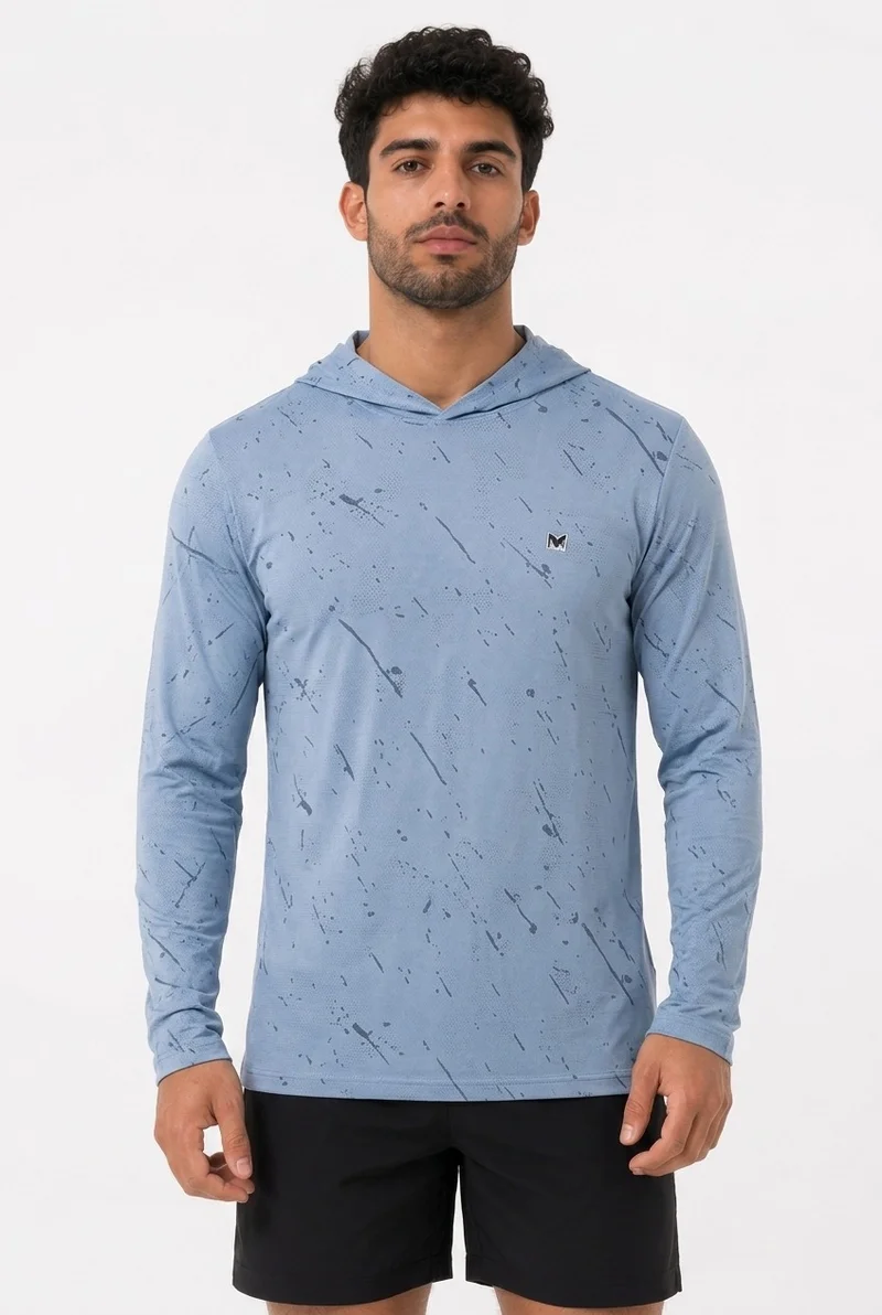 Men's Training Long Sleeve T-Shirt Light Blue