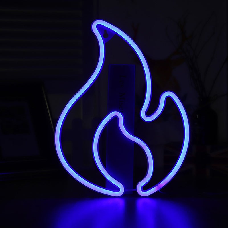 Neon Light Party Atmosphere Light Flame Neon Lamp Hanging Decoration - Image 1
