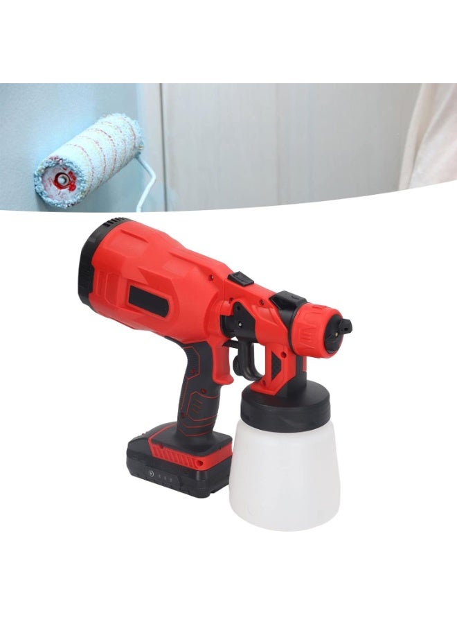 Portable Automatic High-Pressure Paint Spray Gun – 21V Cordless Paint Sprayer, 38000RPM Motor, 800ml Capacity, 100–200cm Spraying Distance, for Home, Furniture, Walls & DIY Projects - Image 2