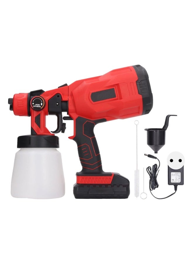 Portable Automatic High-Pressure Paint Spray Gun – 21V Cordless Paint Sprayer, 38000RPM Motor, 800ml Capacity, 100–200cm Spraying Distance, for Home, Furniture, Walls & DIY Projects - Image 5