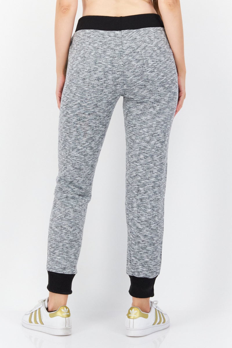 GEOGRAPHICAL NORWAY Women Straight Leg Graphic Printed Jogger Pants, Grey  - Image 2