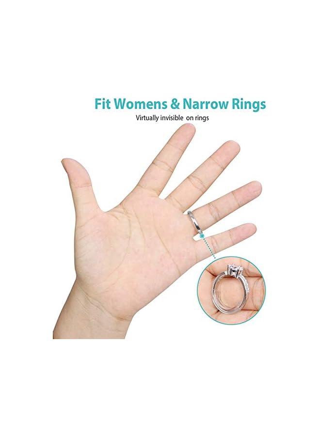 jaexest Ring Size Adjuster for Loose Rings (Pack of 8,8 Sizes) silicone - Image 4