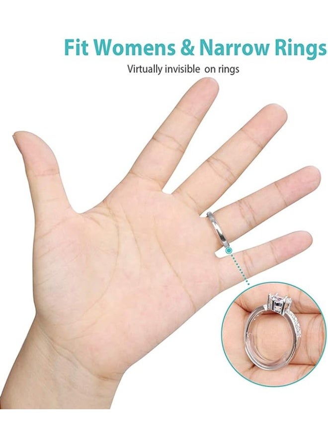 jaexest Ring Size Adjuster for Loose Rings (Pack of 8,8 Sizes) silicone - Image 4