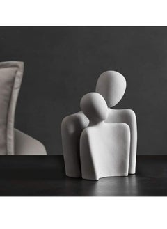 Generic E-Greetshopping Couple Art Sculpture, Ceramics Couple Dance Figurine, Romantic Lover Statue Elegant Couple Ornament For Living Room Bedroom, Figurine Desk Decor Ornament For Home Office Decoration  - Image 2