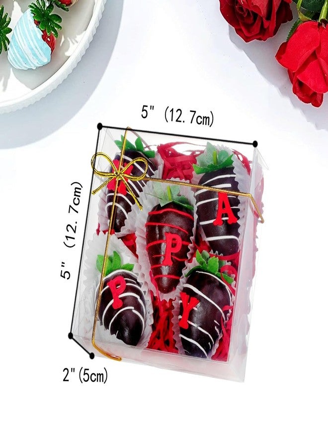 SLShePack 25Pack Full Clear Cookies Boxes 5x5x2Inches Bakery Boxes Strawberries Boxes Chocolate Bomb Boxes Cakesickle Boxes Mini Cake Cinnamon Roll Boxes - Image 2
