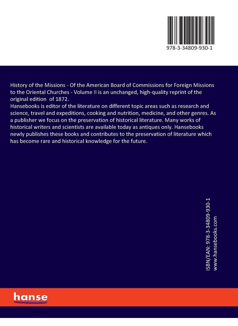 History of the Missions: Of the American Board of Commissions for Foreign Missions to the Oriental Churches - Volume II  - Image 2