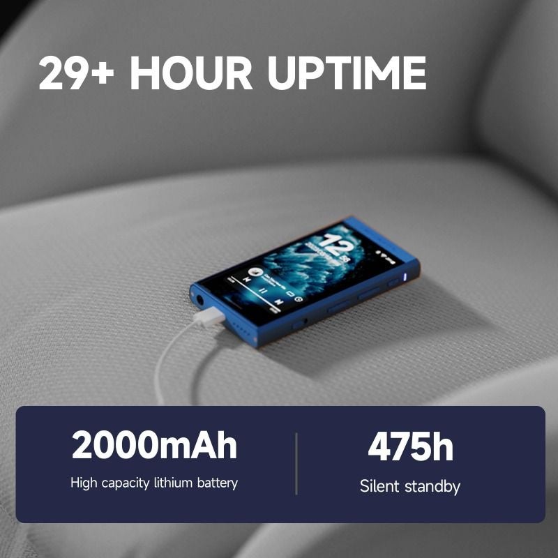 HiBy M300 32G Android 13 MP3 Music Player, HiFi Audio, Bluetooth WiFi, USB DAC Dsd, FM Radio, Dual Mic, Built-In Speaker, 29h Battery, Blue - Image 5