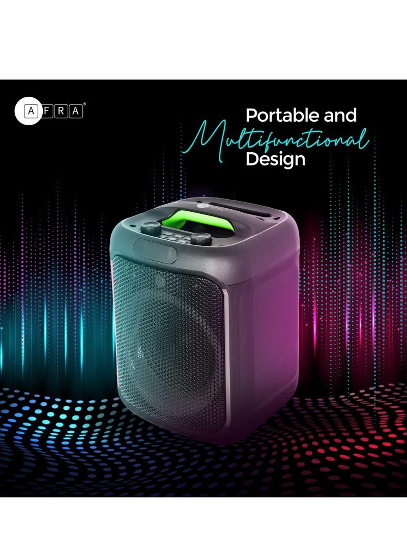AFRA AFRA Bluetooth Speaker, 30 Watts, Black, Plastic Body, Ultra Bass, 7.4V/3000mah Rechargeable Battery, RGB Lighting, AF-0030BSBK, 2 Years Warranty.  - Image 3