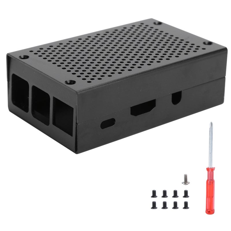 Raspberry Pi 3 Case: 30% Thicker Aluminum Alloy Shell With Vent Surface - Excellent Heat Dissipation For Raspberry Pi 3 B+ / 3 B DIY Electronics - Image 1