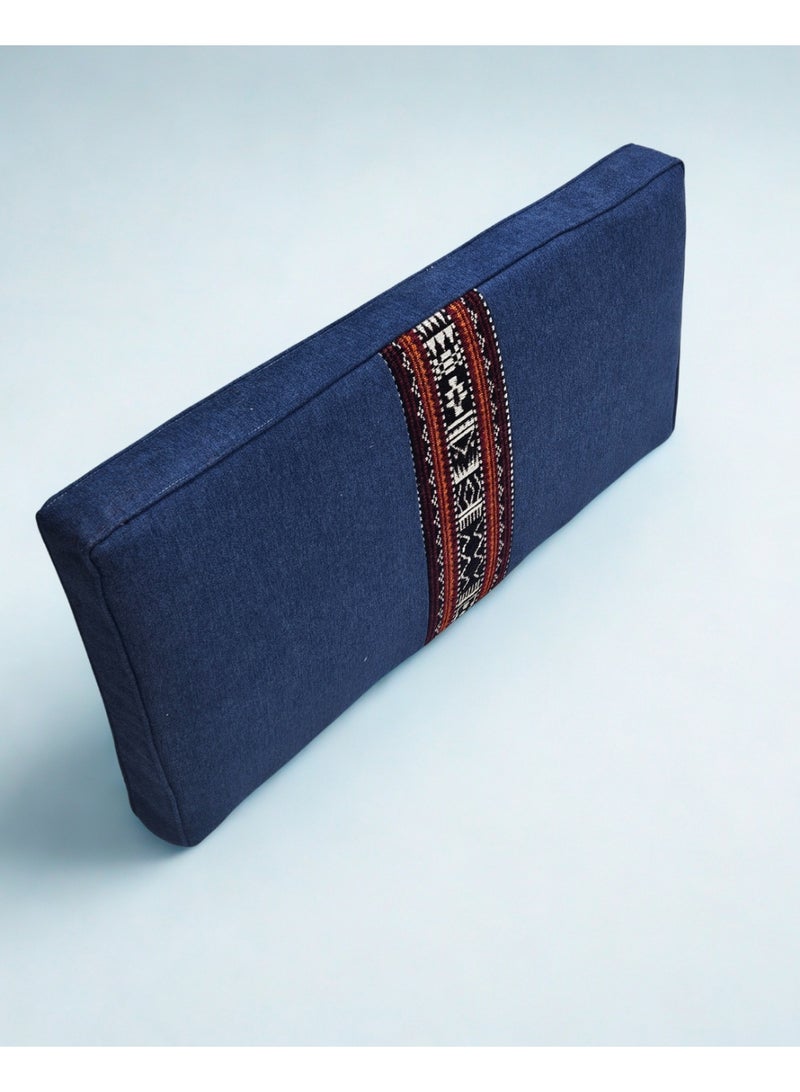 سمارت هوم جلسة أرضية تراثية عربية لأربعة أشخاص 4 قطع  بمقاس (طول 70 سم × عرض 200 سم × ارتفاع 60 سم) – مفروشات مجالس عربية مريحة مع مسند وظهر مزخرف – جلسة أرضية للمنزل، الضيوف، المخيمات والرحلات - مجلس يكفي 4 اشخاص - Image 5