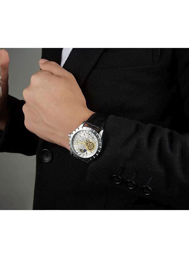 تيفيز ساعة بعقارب مع سوار من الجلد طراز N9022G-S للرجال - Image 3