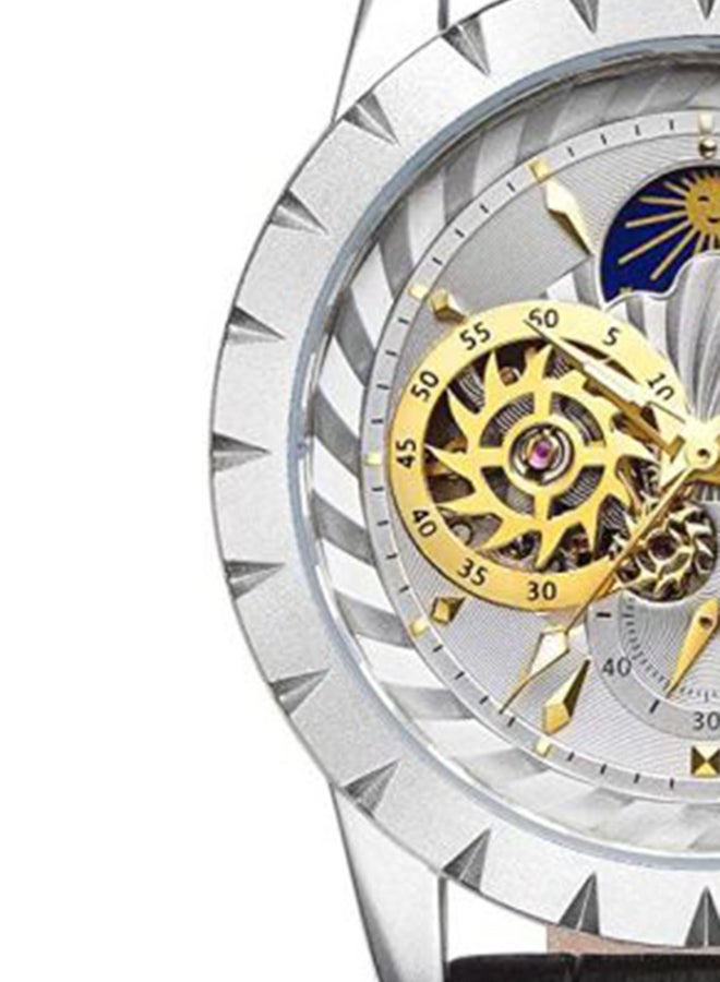 تيفيز ساعة بعقارب مع سوار من الجلد طراز N9022G-S للرجال - Image 5