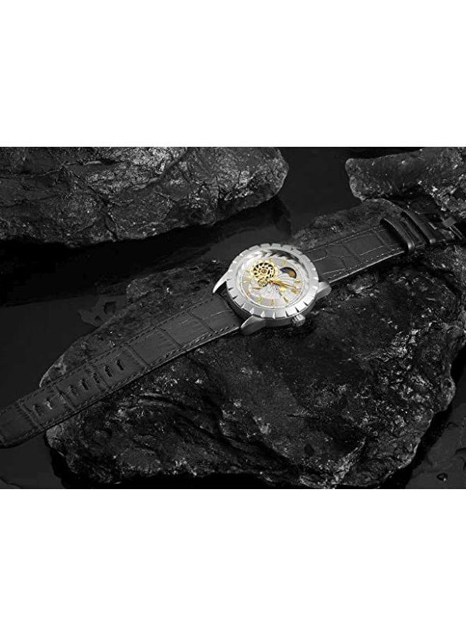 تيفيز ساعة بعقارب مع سوار من الجلد طراز N9022G-S للرجال - Image 2