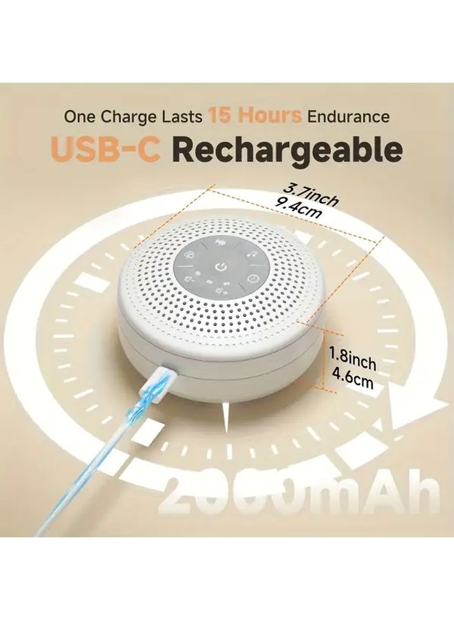 White Noise Machine Portable With 21 Sounds Timer Volume Control For Sleep - Image 3
