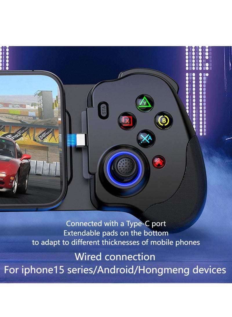 Verci RESPIEL N01 Gaming Handheld Handheld Console Wired Type C Android I15 16 Mobile MFI Game Streaming Cloud Game Plug In Play (White)  - Image 3