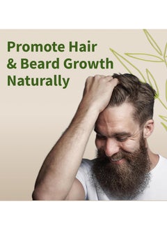 SNAP SUPPLEMENTS Men's Hair Tonic, Hair & Beard, Supports Growth, Promotes Stronger Hair and Nourishes Hair & Beard, Dietary Supplement - 60 Capsules  - Image 3