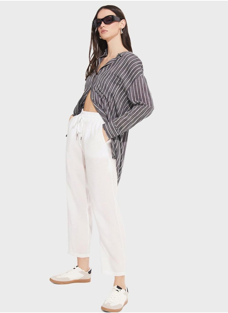 جون بنطلون بخصر مرتفع - Image 4